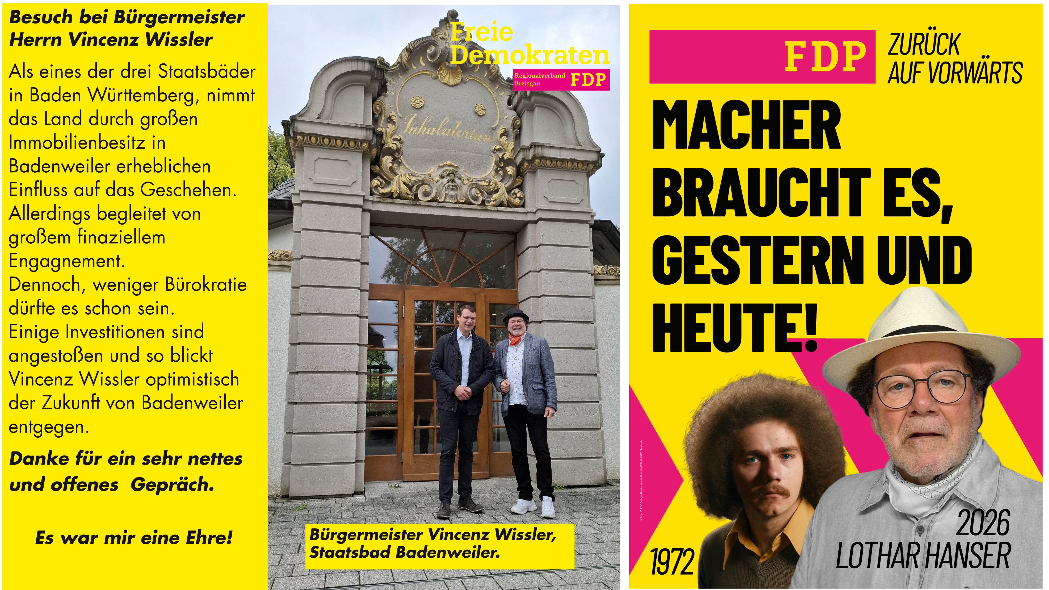 Besuch des Staatsbades Badenweiler. 