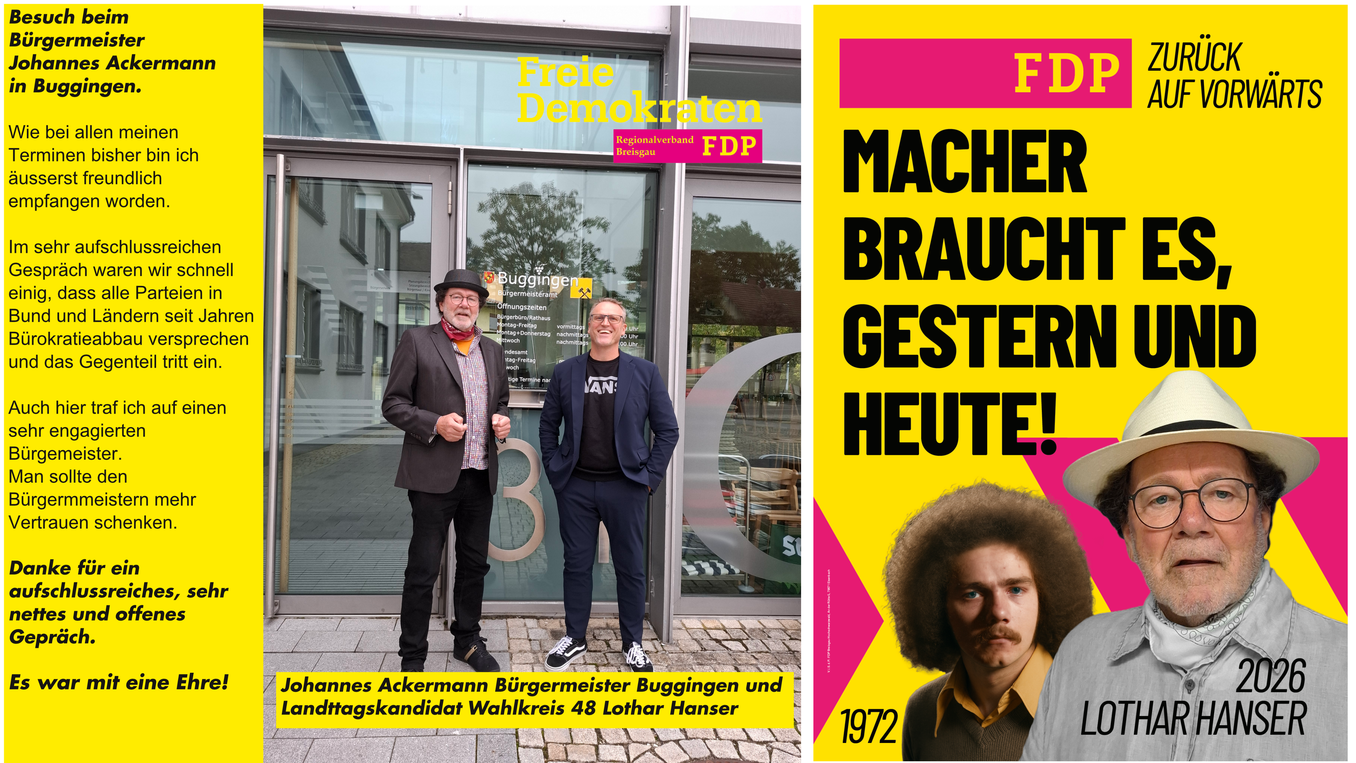 Sehr nett empfangen in Buggingen 